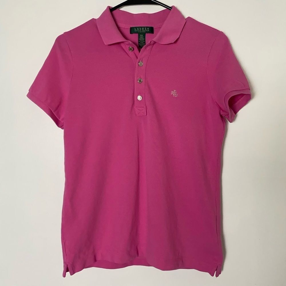 Lauren Ralph Lauren Pink Polo tee - size M (petit)